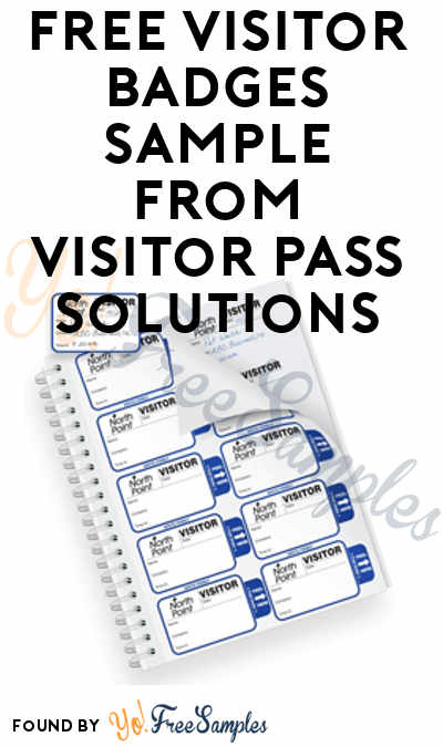 FREE Visitor Badges Sample From Visitor Pass Solutions