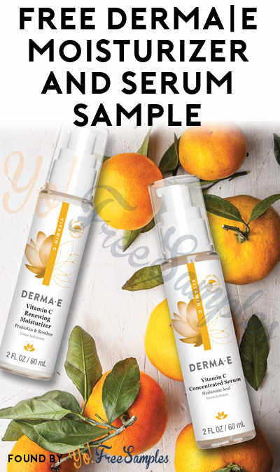 FREE derma|e Vitamin C Renewing Moisturizer and Concentrated Serum Sample