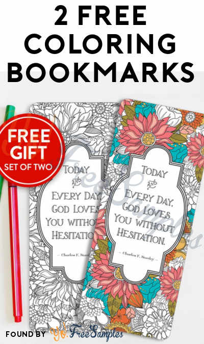 2 FREE Coloring Bookmarks From InTouch [Verified Received By Mail]