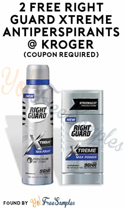 2 FREE Right Guard Xtreme Antiperspirants At Kroger (Coupon Required)