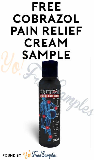 FREE CobraZol Pain Relief Cream Sample + Coupon