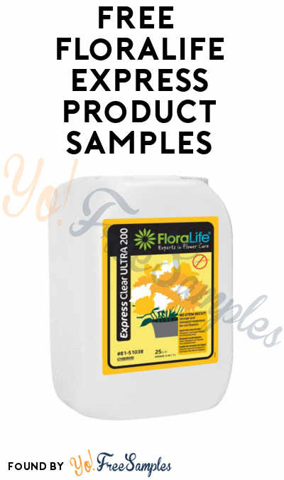 FREE FloraLife Express Product Sample (Company Name Required)