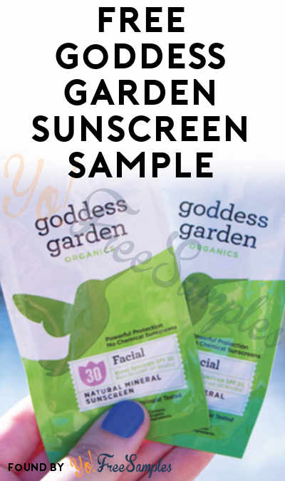 FREE Goddess Garden Organic Facial Care Sample [Verified Received By Mail]
