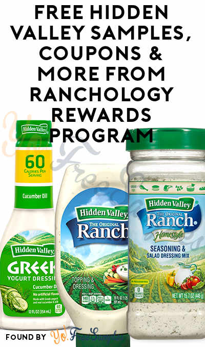 FREE Hidden Valley Samples, Coupons & More From Ranchology Rewards Program