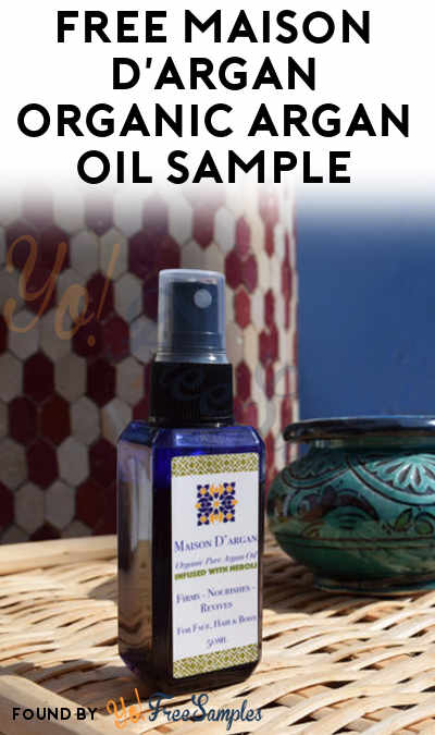 FREE Maison D’argan Organic Argan Oil Sample (Facebook Required)