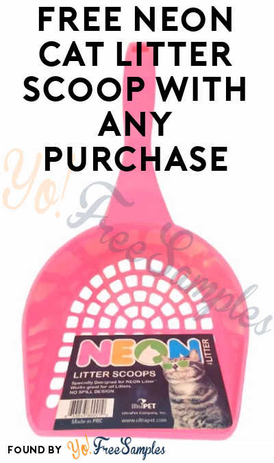 FREE Neon Cat Litter Scoop With Any Purchase