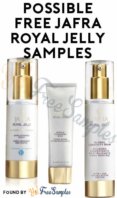 Waitlist: Possible FREE Jafra Royal Jelly Samples