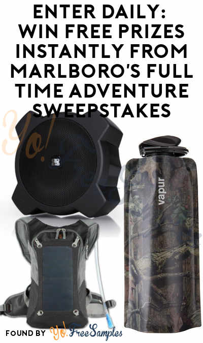 Enter Daily: Win FREE SOLZbag HYDRO, Anti-Bottle, Submersible Speaker & More From Marlboro’s Full Time Adventure Sweepstakes