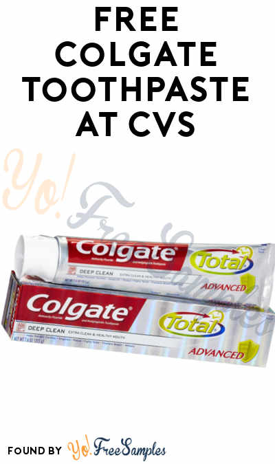 FREE Colgate Toothpaste At CVS (Coupons Required)