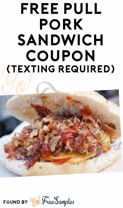 FREE Pull Pork Sandwich Coupon At Sonny’s BBQ Locations (Texting Required)