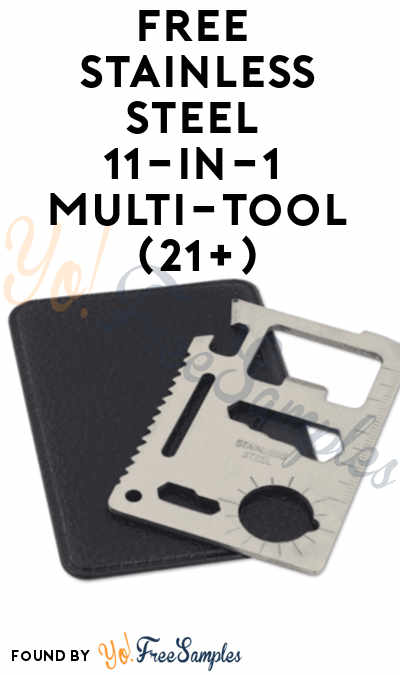 Back In Stock: FREE Stainless Steel 11-in-1 Multi-Functional Tool (21+)