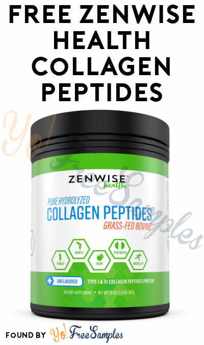 New Link: FREE Zenwise Health Collagen Peptides Bottle [Verified Received By Mail]
