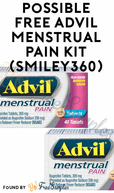 Possible FREE Advil Menstrual Pain Kit (Smiley360)