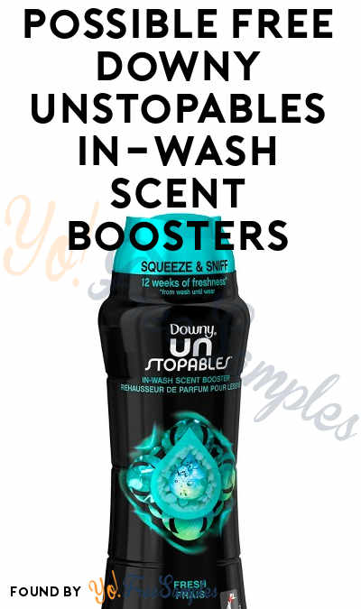 Possible FREE Downy Unstopables In-Wash Scent Boosters From BzzAgent