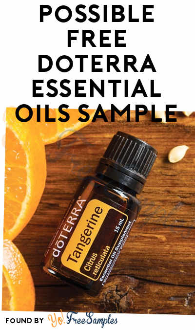 FREE doTERRA Essential Oils Sample (Call Required)