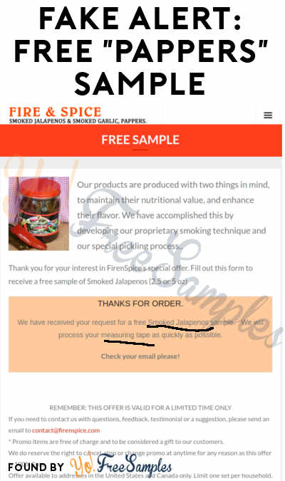 FAKE REMINDER: All FREE Smokin’ Dave’s or Fire & Spice T-Shirts + Samples Are Part Of A Fake Freebie Network