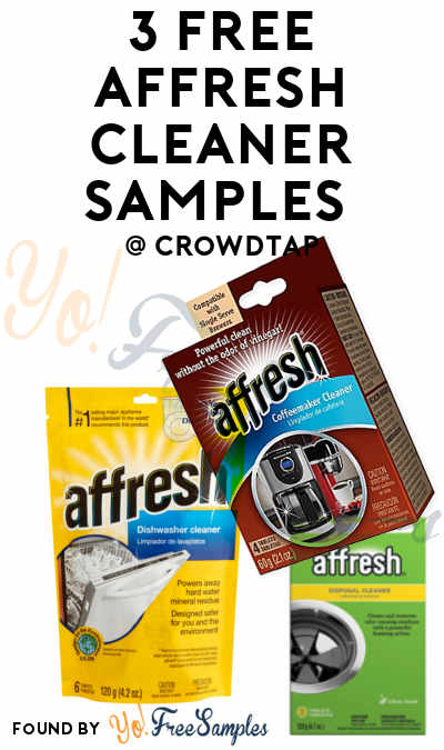 3 FREE affresh Cleaner Samples From CrowdTap (Mission Required)