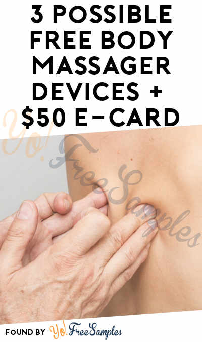 3 Possible FREE Body Massager Devices + $50 e-Card From PinkPanel (Women Only & Surveys Required)