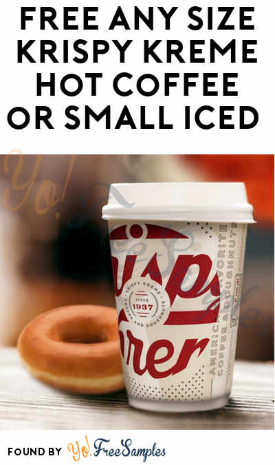 FREE Any Size Krispy Kreme Hot Coffee or Small Iced From 9/29-10/1