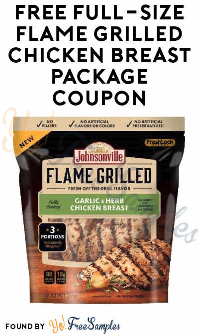 FREE Full-Size Flame Grilled Chicken Breast Package Coupon