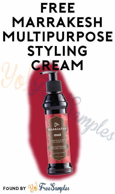 FREE Marrakesh Hair Care MOD Multipurpose Styling Cream Sample [Verified Received By Mail]