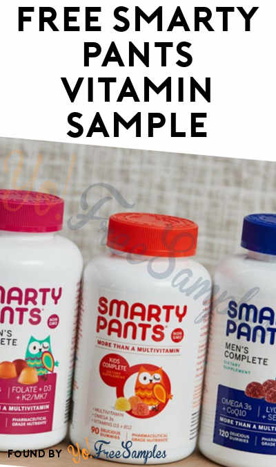 3 FREE Smarty Pants Vitamin Samples