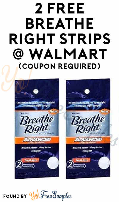 2 FREE Breathe Right Advanced Nasal Strips At Walmart (Coupon Required)