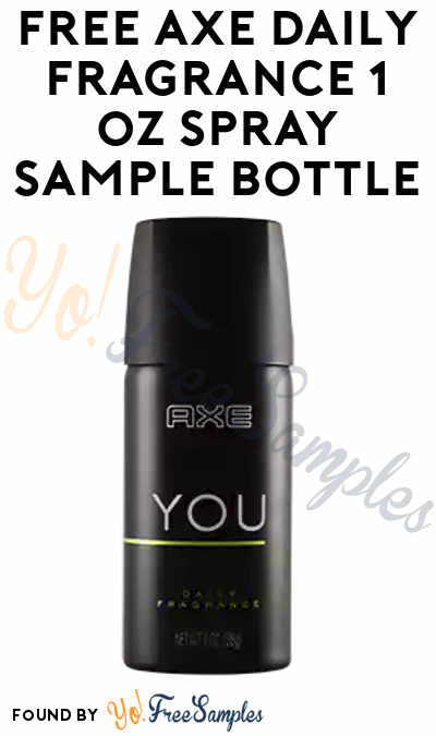FREE Axe Daily Fragrance 1 oz Spray Sample Bottle (Survey Required & Not Mobile Friendly)