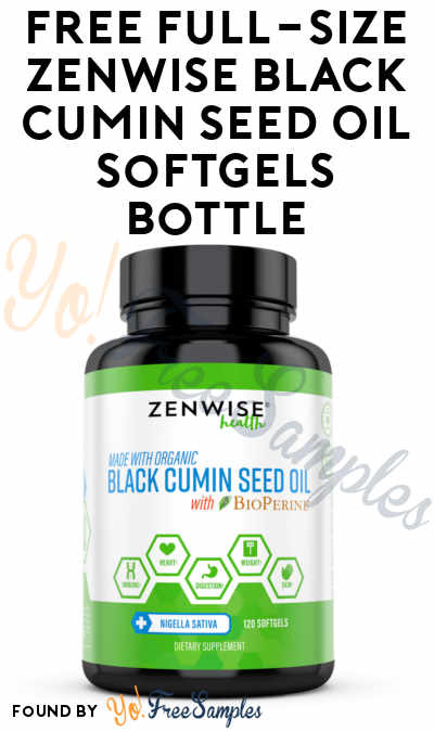 FREE Full-Size Zenwise Black Cumin Seed Oil Softgels (Survey Required)