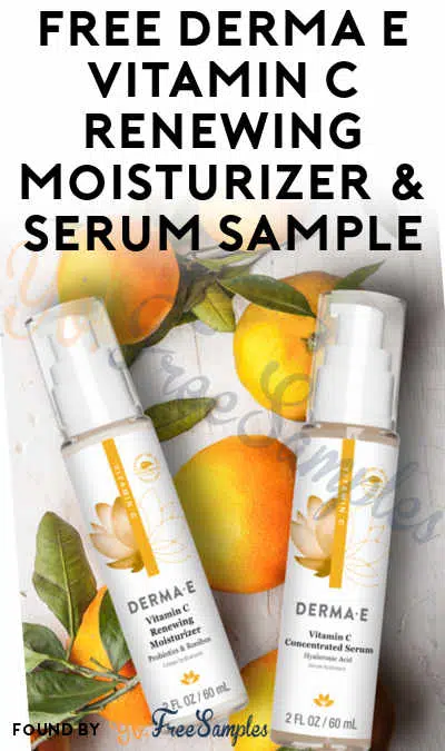 Possible FREE Derma E Vitamin C Renewing Moisturizer & Serum Sample