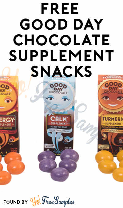 FREE Good Day Chocolate Supplement Snacks (Mom Ambassador Membership Required)
