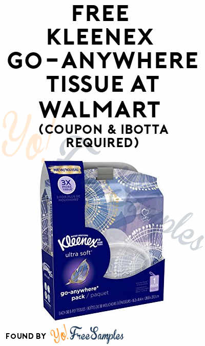 FREE Kleenex Go-Anywhere Tissue At Walmart (Coupon & Ibotta Required)