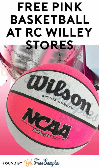 FREE Pink Basketball At RC Willey Stores