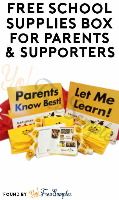 FREE School Supplies Box For Parents & Supporters