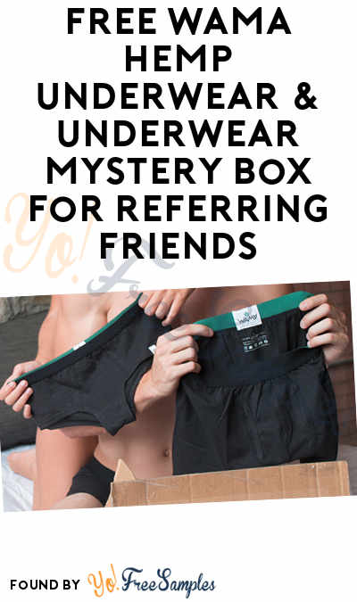 FREE WAMA Hemp Underwear & Underwear Mystery Box For Referring Friends