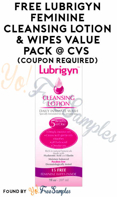 FREE Lubrigyn Feminine Cleansing Lotion & Wipes Value Pack At CVS (Coupon Required)