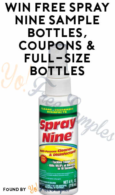 Lots Of Sample Bottle Winners: Win FREE Spray Nine Sample Bottles, Coupons & Full-Size Bottles