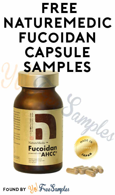 Possible FREE NatureMedic Fucoidan Capsule Samples