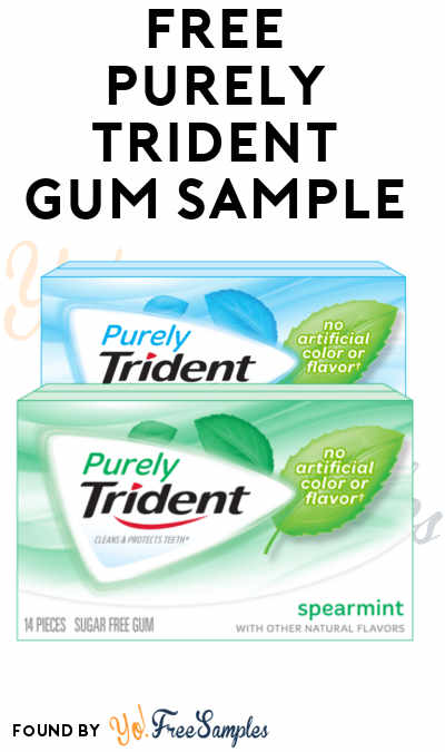 FREE Purely Trident Gum Sample (Facebook Required & Not Mobile Friendly) [Verified Received By Mail]