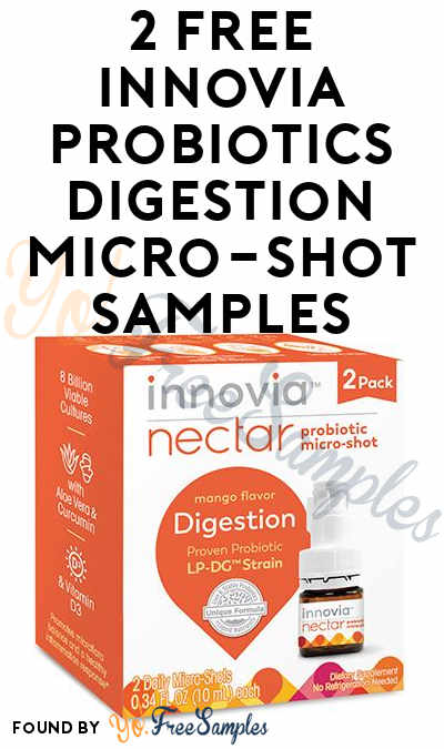 2 FREE Innovia Probiotics Digestion Micro-Shot Samples [Verified Received By Mail]