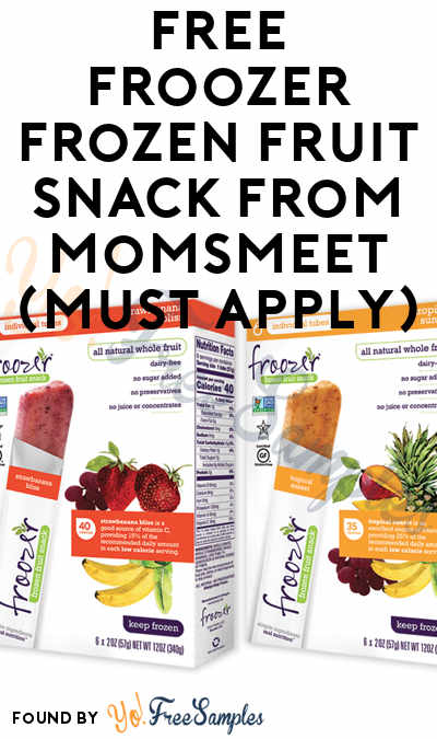 FREE Froozer Frozen Fruit Snack From MomsMeet (Must Apply)