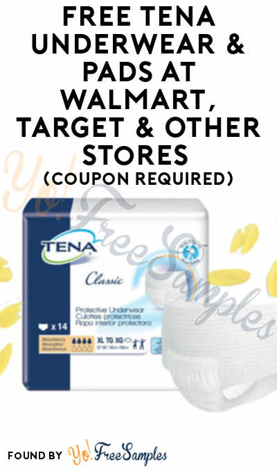 FREE TENA Underwear & Pads At Walmart, Target & Other Stores (Coupon Required)