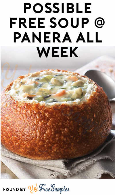 Possible FREE Soup All Week Long At Panera (Reward Varies On Rewards Card)