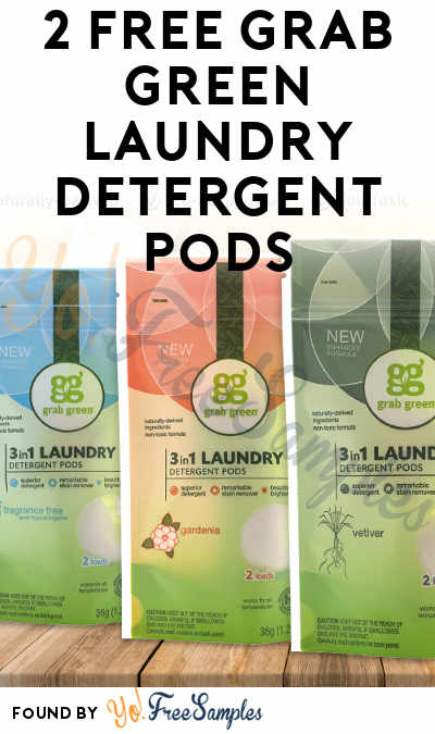 2 FREE Grab Green Laundry Detergent Pods