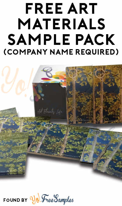 FREE Art Materials Sample Pack (Company Name Required & Email Confirmation Required)