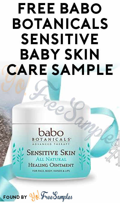 FREE Babo Botanicals Sensitive Baby Skin Care Sample
