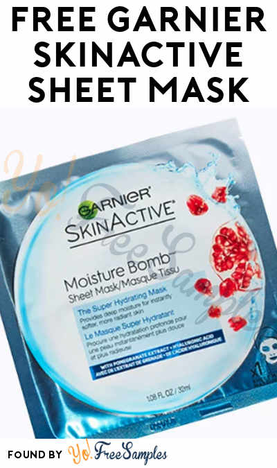FREE Garnier SkinActive Sheet Mask