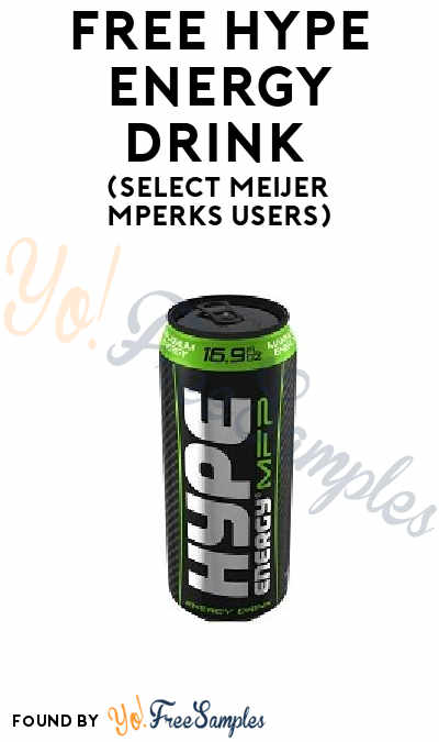 FREE Hype Energy Drink (Select Meijer mPerks Users)