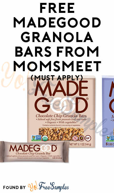 FREE MadeGood Granola Bars From MomsMeet (Must Apply)