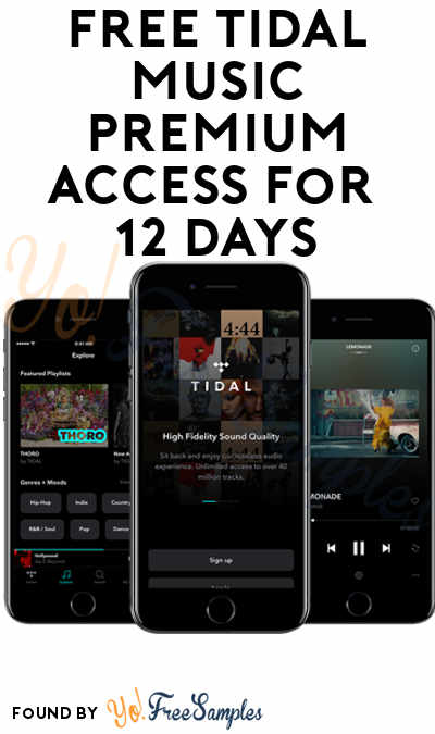 FREE Tidal Music Premium Access For 12 Days